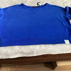 NWT Polo Ralph Lauren Sapphire crop sweatshirt size XL